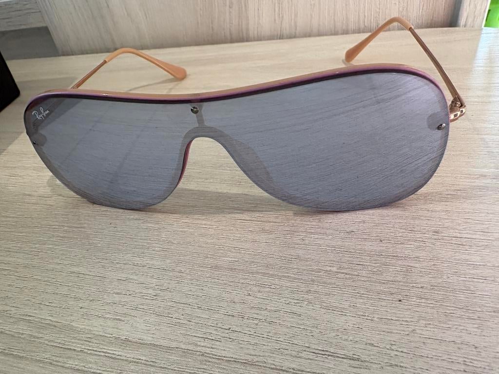Nieuw Ray-Ban zonnebril spiegelglazen lilac-beige, Zonnebril, Nieuw, Ophalen of Verzenden, Ray-Ban