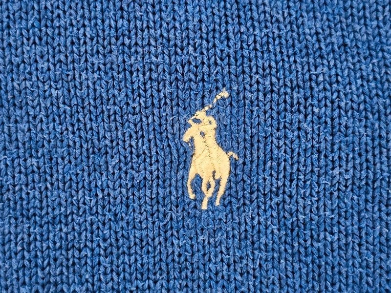 Ralph Lauren Knit Pullover Zipper maat S, Maat 46 (S) of kleiner, Verzenden, Blauw, Polo Ralph Lauren