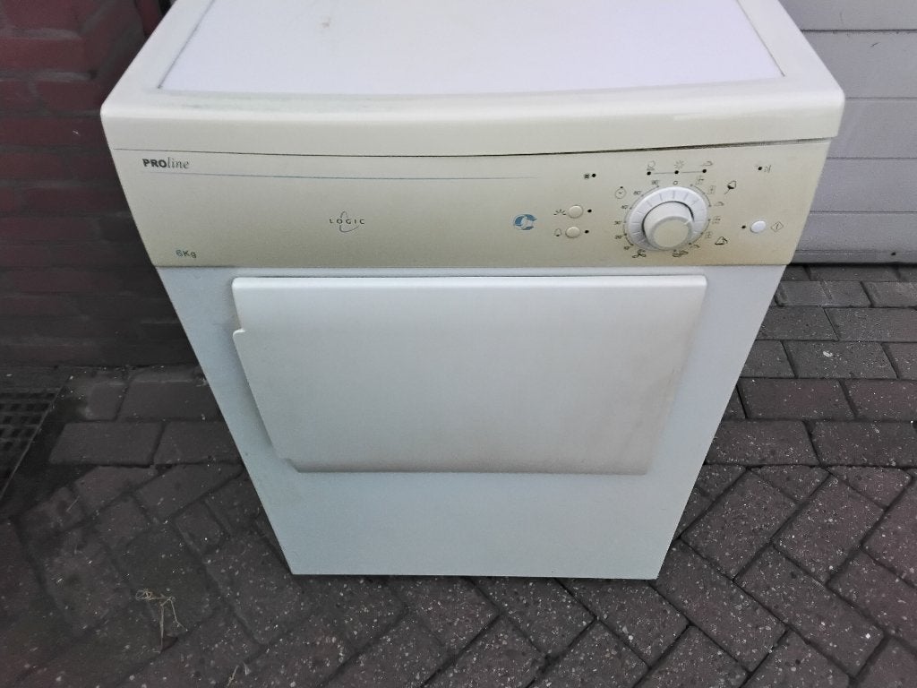 Lucht afvoerdroger, Witgoed en Apparatuur, Wasdrogers, Ophalen, 6 tot 8 kg, Gebruikt, Luchtafvoer