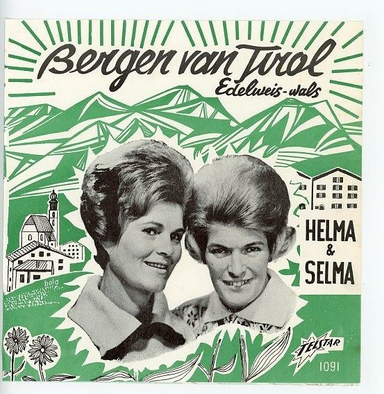 Foto-hoesje- Telstar 1091- Helma & Selma uit 1964 ***, Cd's en Dvd's, Vinyl | Nederlandstalig, Ophalen of Verzenden, Gebruikt