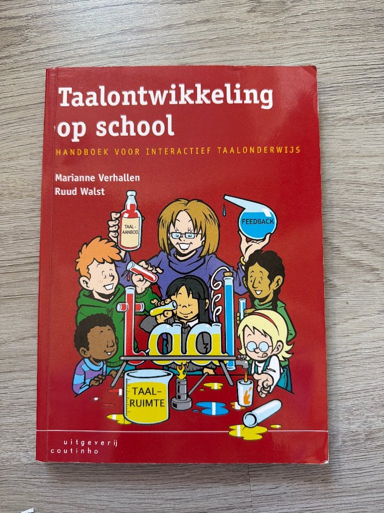 Taalontwikkeling op school, Boeken, Marianne Verhallen en Ruud Walst, Zo goed als nieuw, Alpha, HBO