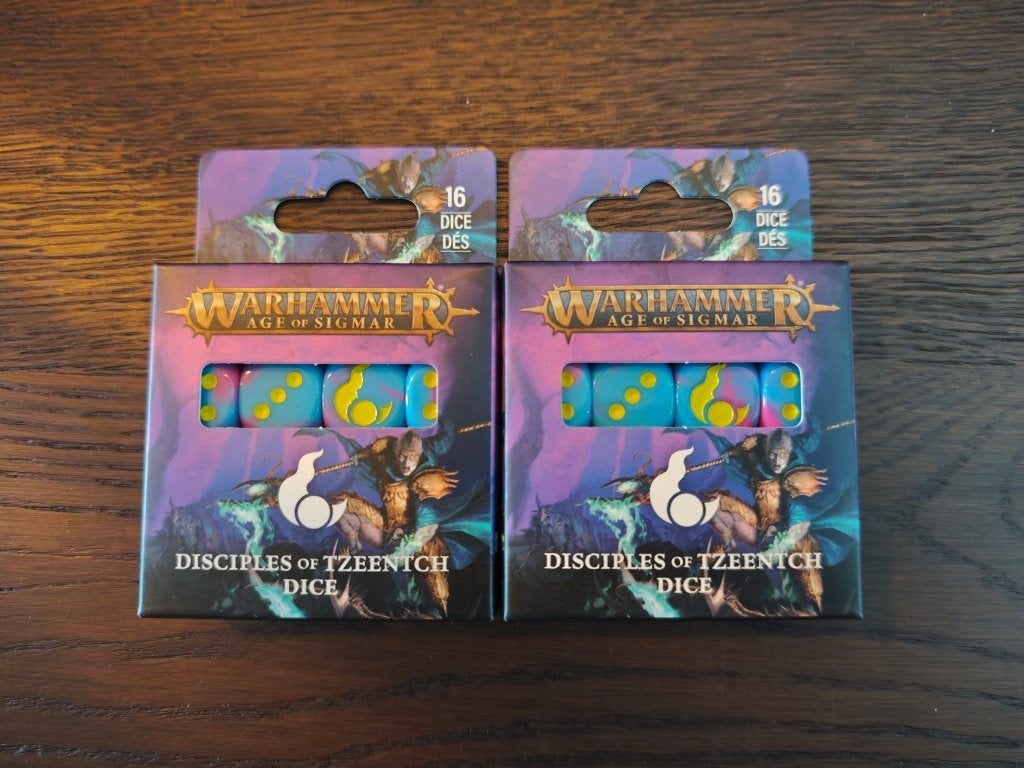 Warhammer DICE Tzeentch 2x nieuw, Ophalen of Verzenden, Nieuw, Warhammer