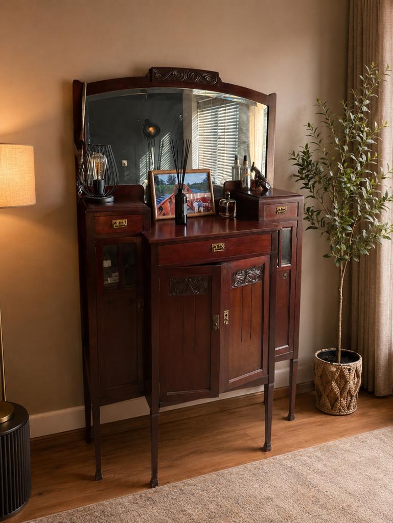 Unieke Art Nouveau / vintage retro, Antiek en Kunst, Antiek | Meubels | Kasten, Ophalen of Verzenden