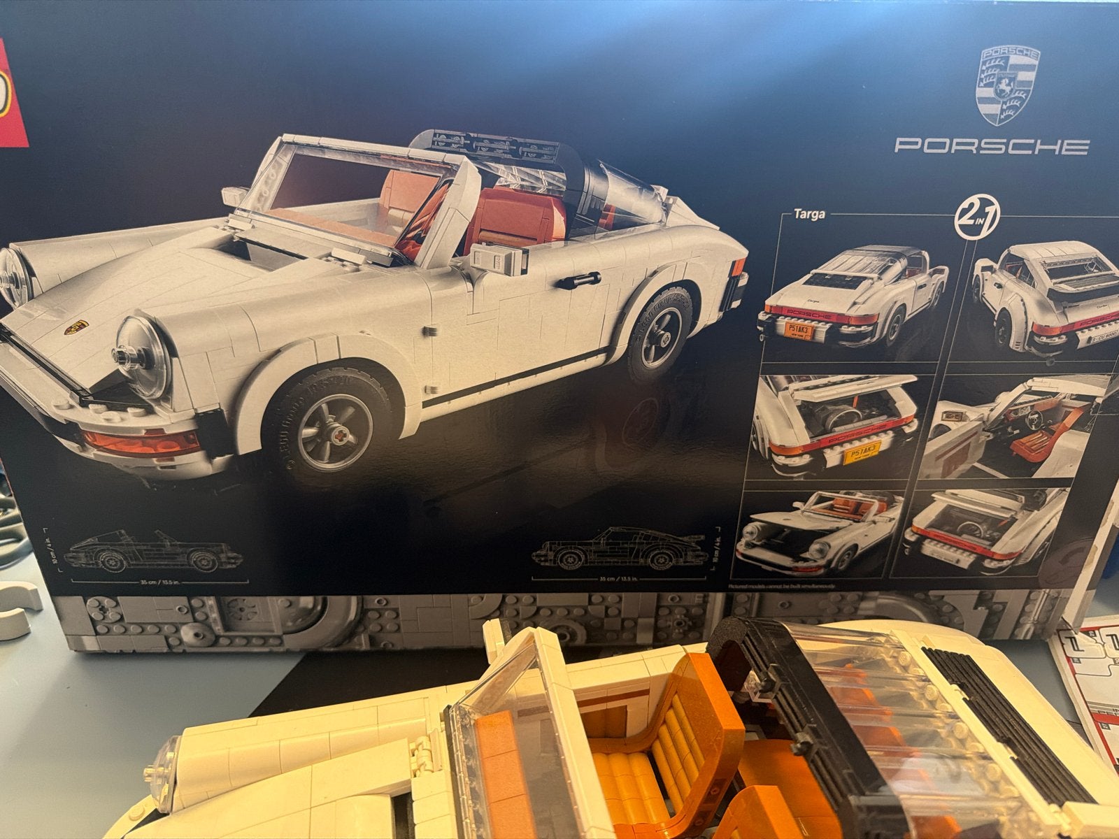 Lego Porsche 10295 - 2-in-1 Targa en Turbo model, Ophalen of Verzenden, Zo goed als nieuw