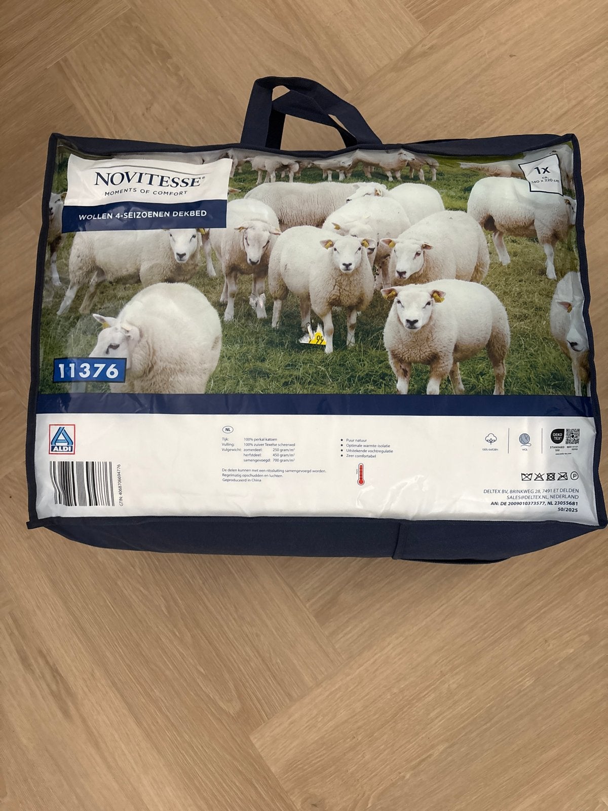 Novitesse Wollen 4-Seizoenen Dekbed - Nieuw, Ophalen, Nieuw, Wit, Deken of Dekbed