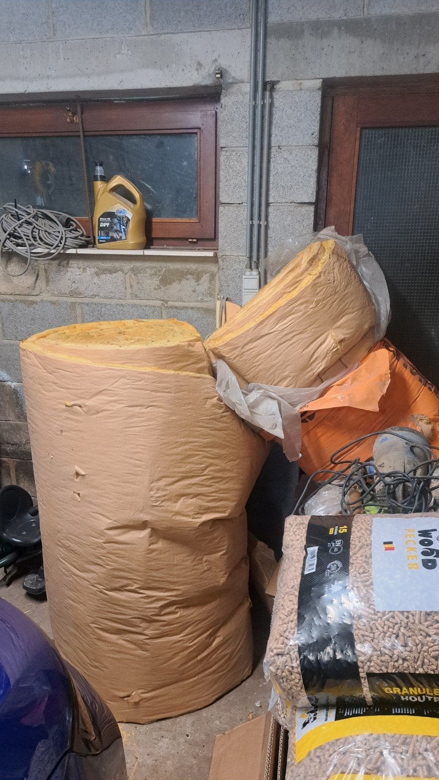 2 Nieuwe rollen glaswol isolatie, Nieuw, Ophalen of Verzenden, 15 m² of meer, Glaswol
