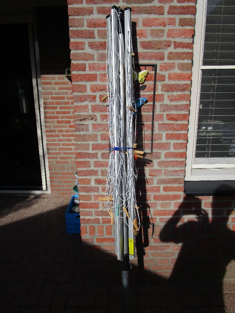 Weinig gebruikte Brabantia droogmolen incl veel wasknijpers., Tuin en Terras, Ophalen, Gebruikt, Droogmolen