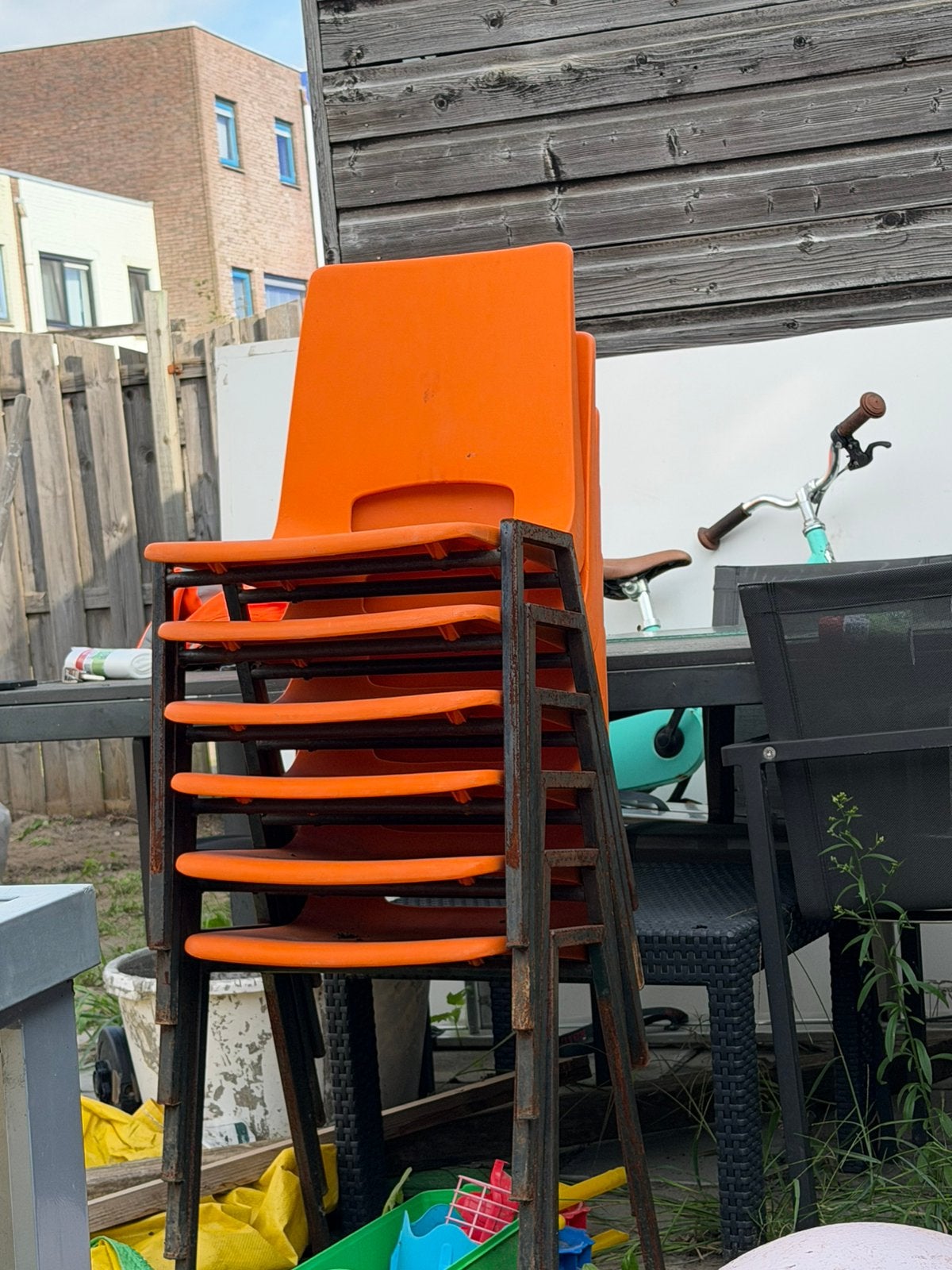 Tuinstoelen 7x, Tuin en Terras, Ophalen, Zo goed als nieuw