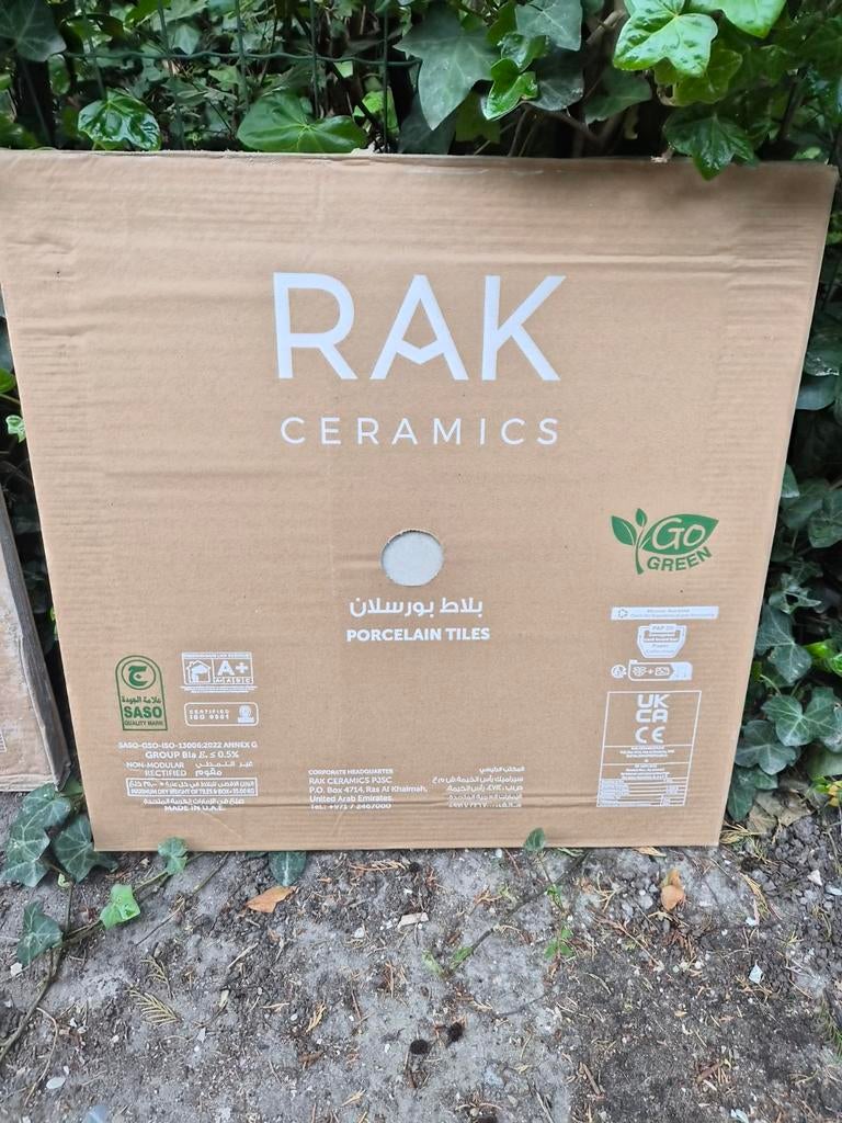 RAK Ceramics Porseleinen Tegels - Nieuw in Doos, 60 cm of meer, Nieuw, Ophalen of Verzenden, Minder dan 5 m²