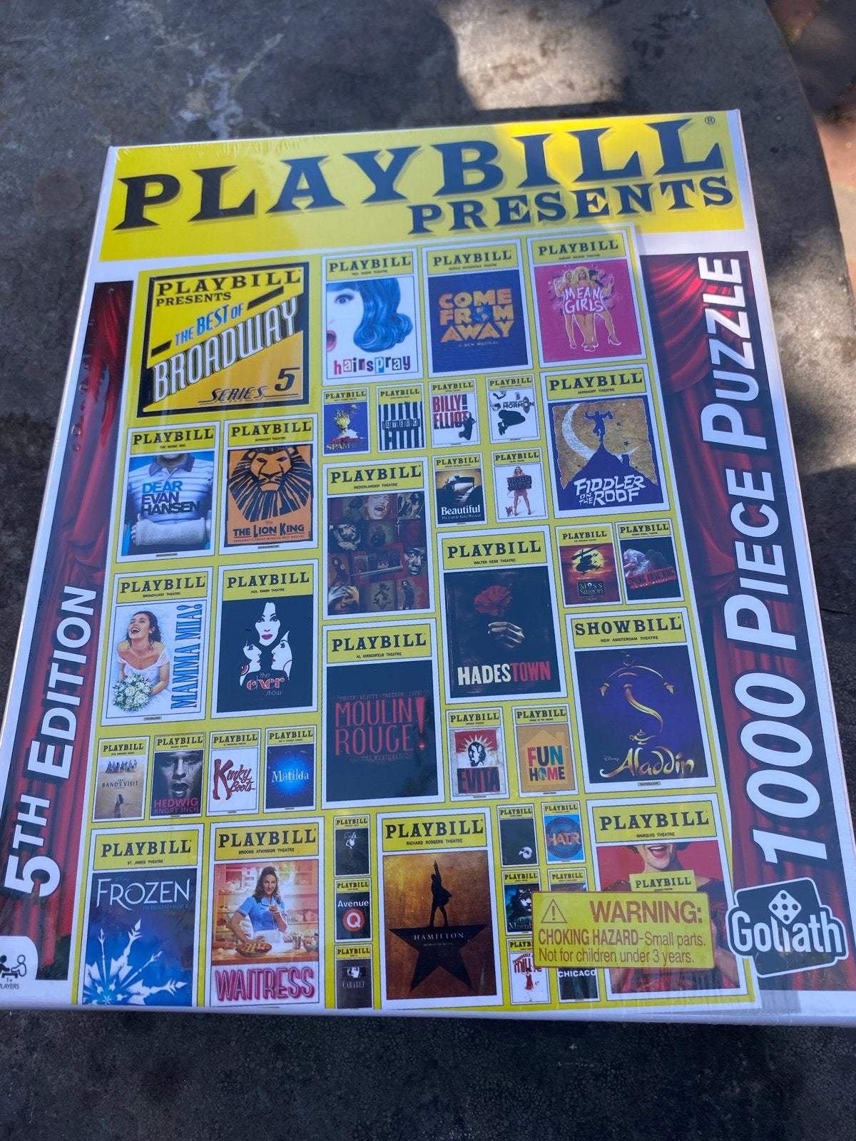 Playbill Presents The Best of Broadway Puzzel 1000 Stukjes, Ophalen of Verzenden, 500 t/m 1500 stukjes, Nieuw, Legpuzzel