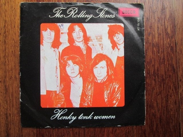 single the Rolling Stones - Honky tonk women, Gebruikt, 7 inch, Single, Ophalen of Verzenden
