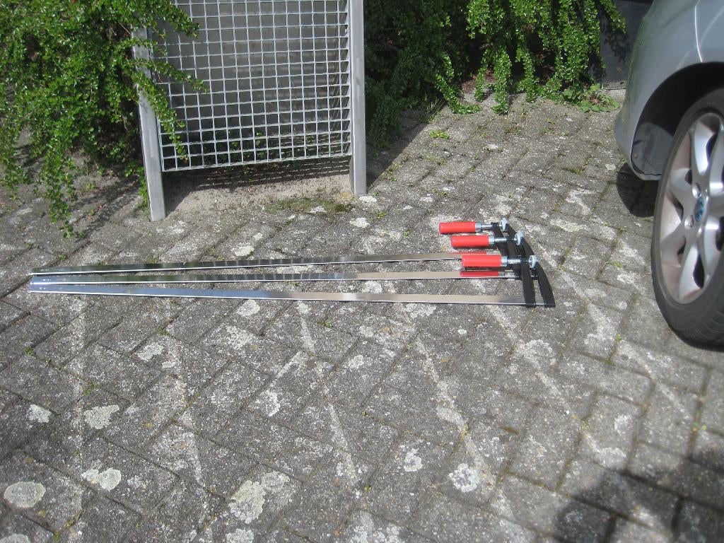 3x LANGE LIJMKLEM met 1,2 mtr klembereik, Ophalen, Zo goed als nieuw