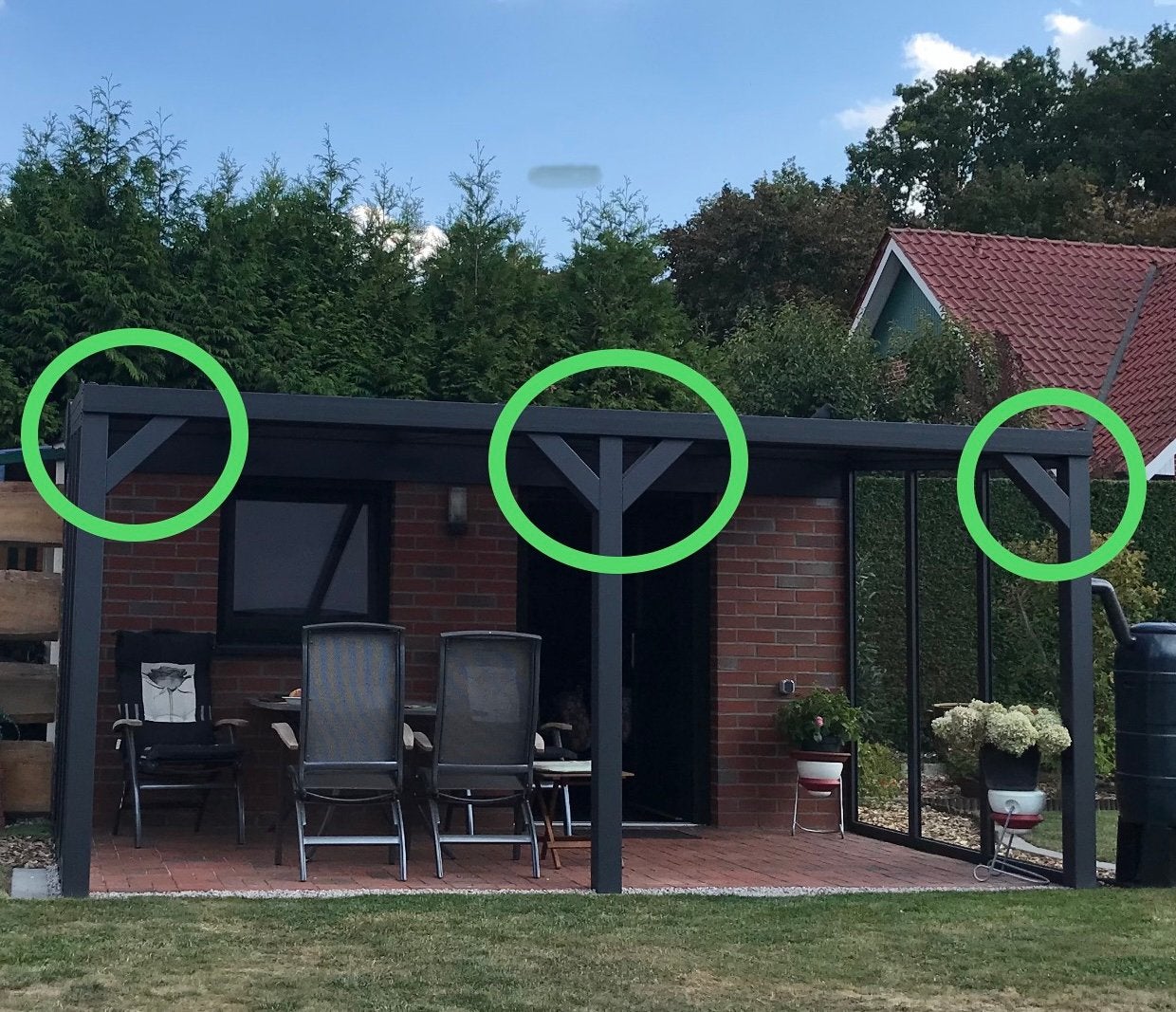 🏡Schoren t.b.v. Veranda / Overkapping🏡, Tuin en Terras, Tuinhekken en Hekwerk, Ophalen of Verzenden, Zo goed als nieuw, Aluminium