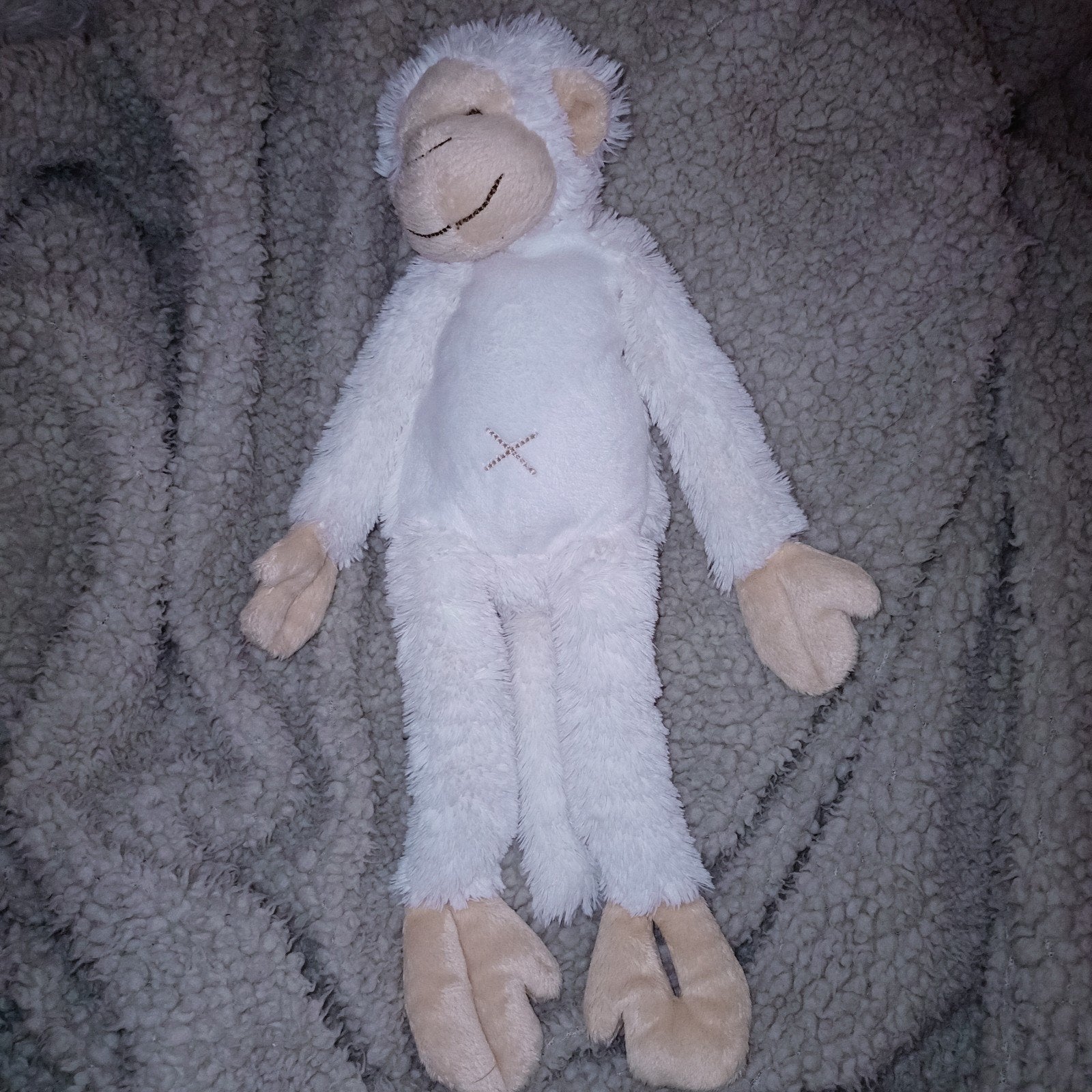 Happy horse, wit beige aap mickey., Happy Horse, Ophalen of Verzenden, Zo goed als nieuw, Middelgroot (20 tot 80 cm)
