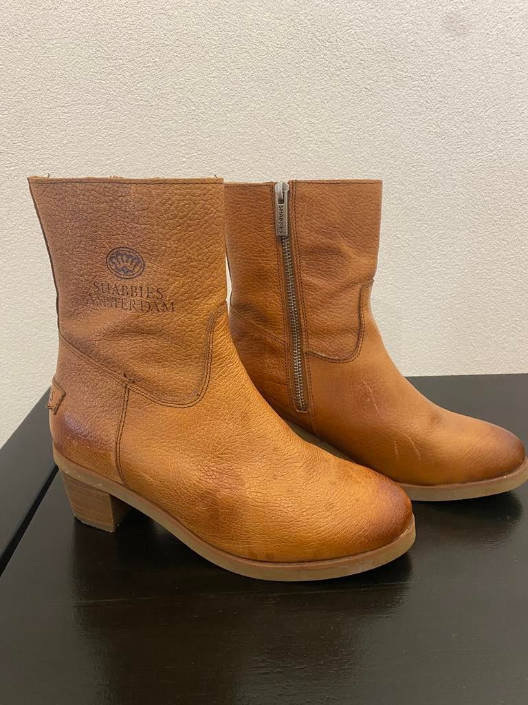 Shabbies, Kleding | Dames, Schoenen, Zo goed als nieuw, Lage of Enkellaarzen, Bruin, Ophalen of Verzenden