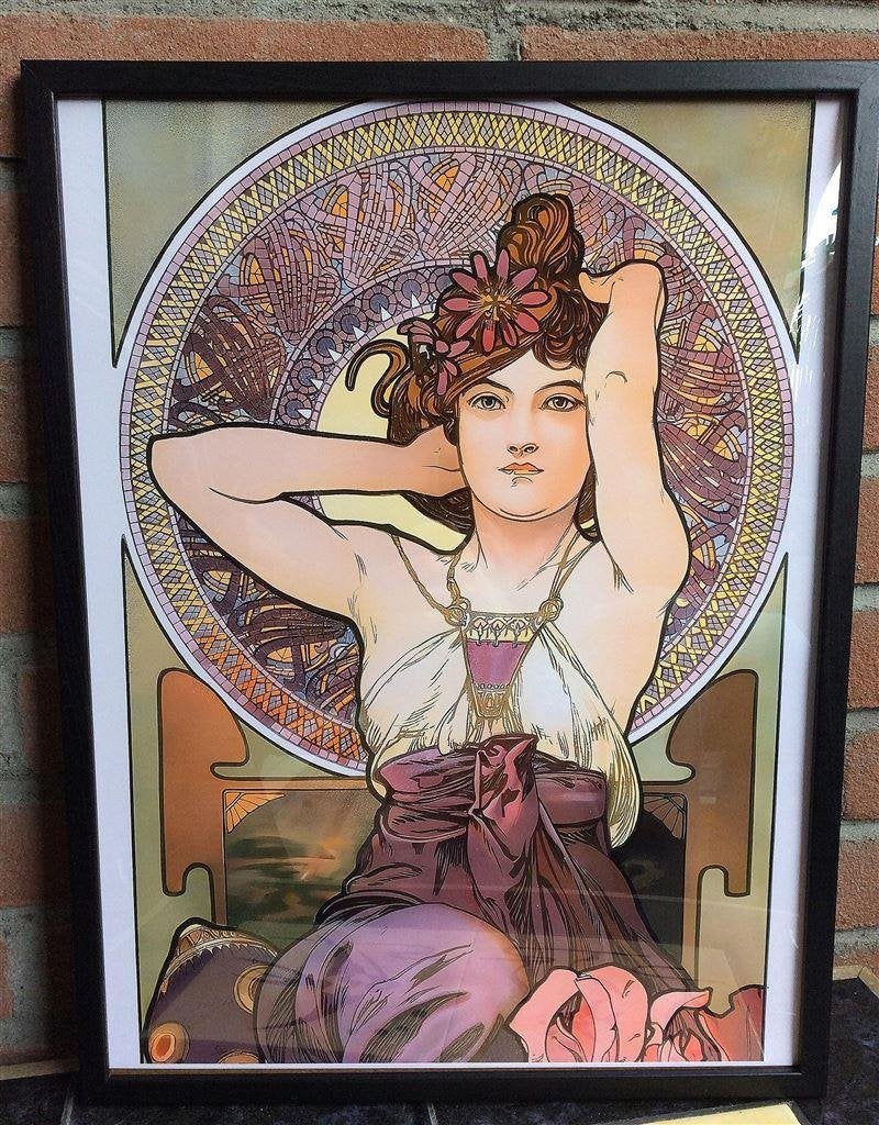 [Poster in Frame] Alphonse Mucha the Precious Stones Amethys, Verzenden