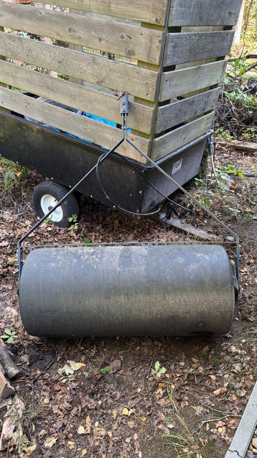 Tuinwals / Gazonwals voor tractor of zitmaaier 1meter breed, Ophalen, Gebruikt