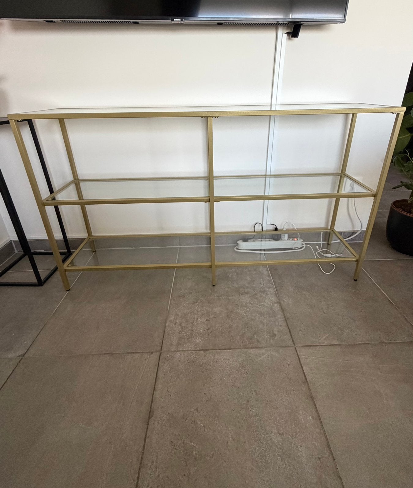 Tv kast met goud, Ophalen, 50 tot 100 cm, Minder dan 100 cm, 25 tot 50 cm