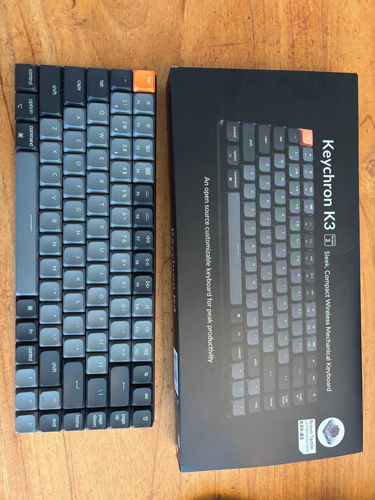 Keychron K3 V3 version 3 compact draadloos toetsenboord, Computers en Software, Toetsenborden, Keychron, Verlichte toetsen, Ophalen of Verzenden