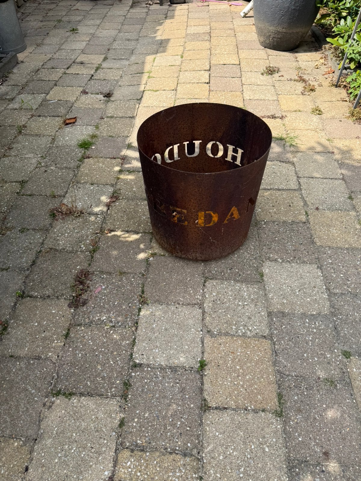 Vuurkorf, Ophalen, Zo goed als nieuw
