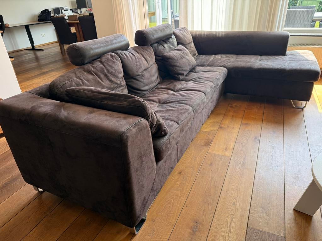 Hoekbank / chaisse lounge L295xB180xD90 cm, Ophalen, Overige materialen, Zo goed als nieuw, X
