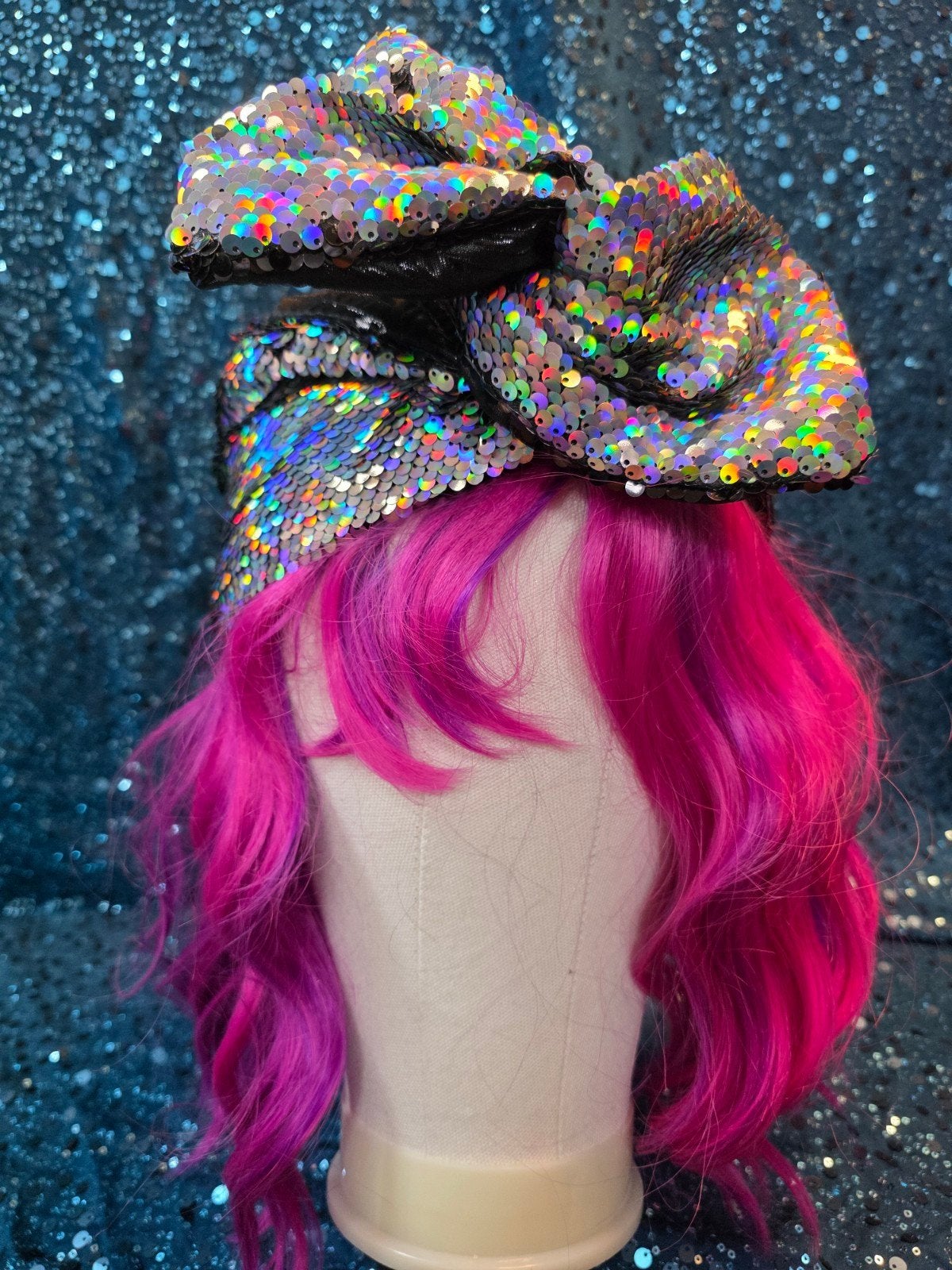 Glitter Haarband met Strik - Carnaval & Themafeest, Ophalen of Verzenden, Nieuw, Carnaval, Accessoires