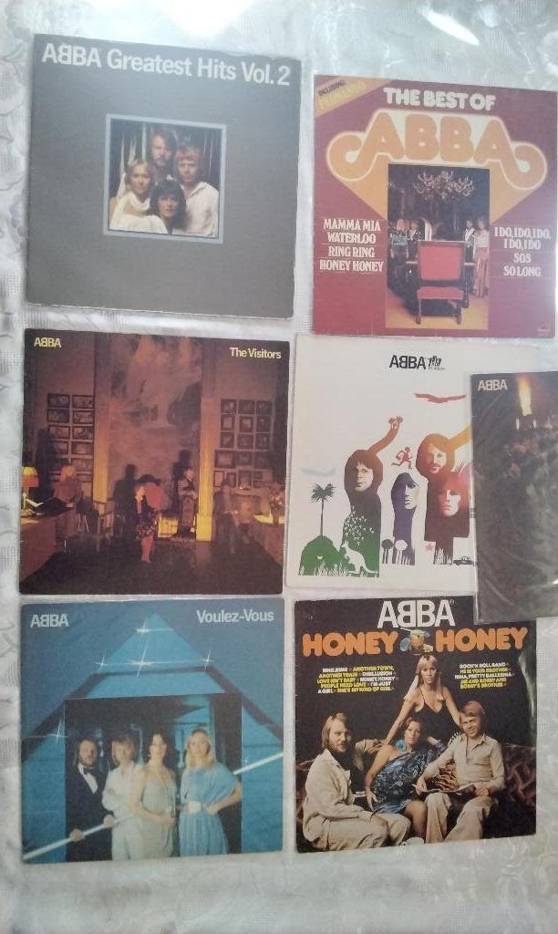 Lp's Collectie ABBA Groot Vinyl Pop Funk IN HELE MOOIE STAAT, Ophalen, Zo goed als nieuw, 12 inch