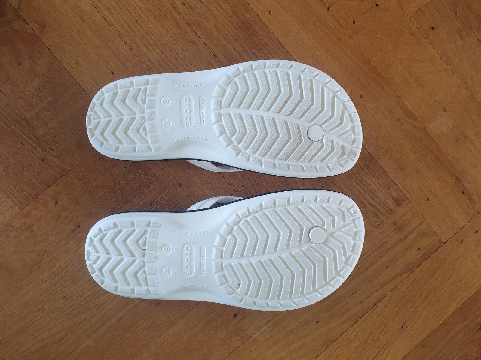 Witte Crocs Slippers - Maat 41/42, Ophalen of Verzenden, Zo goed als nieuw, Wit