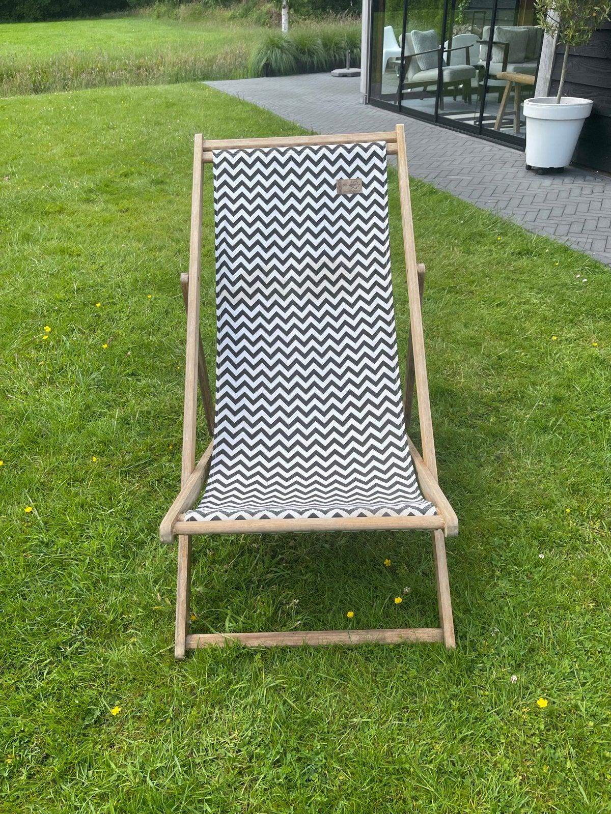 Bo Camp Strandstoel - Inklapbaar en Verstelbaar, Tuin en Terras, Tuinstoelen, Ophalen, Gebruikt, Hout, Inklapbaar