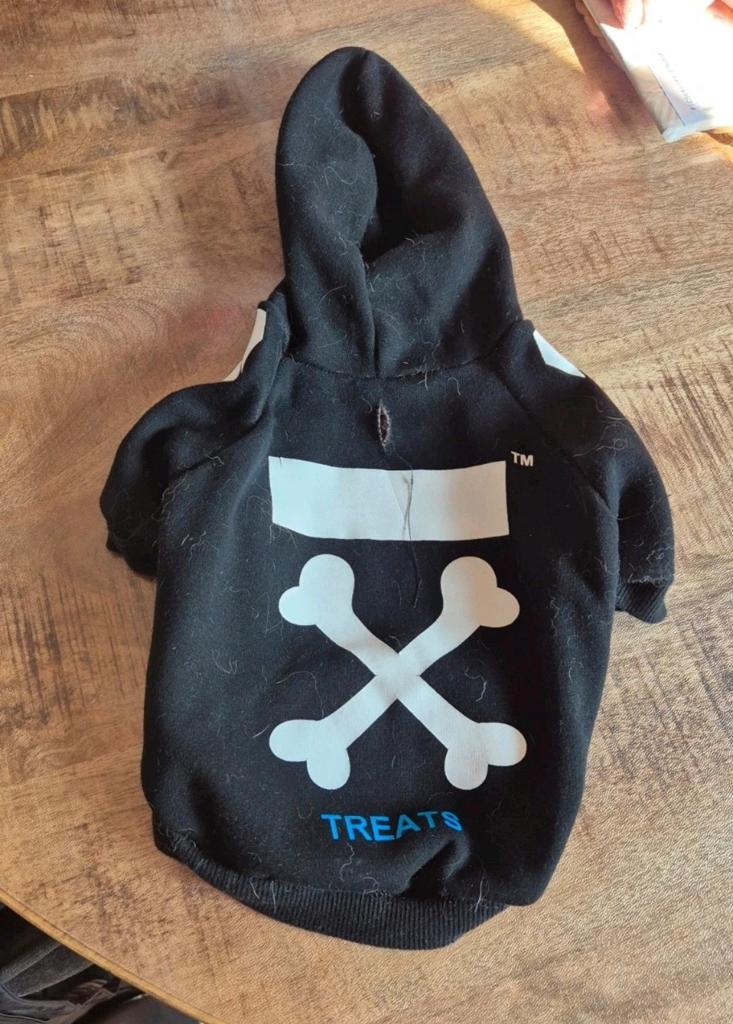 Honden hoodie. Ruglengte 25 cm. Amper gedragen, Ophalen of Verzenden, Zo goed als nieuw, Hondenshirt