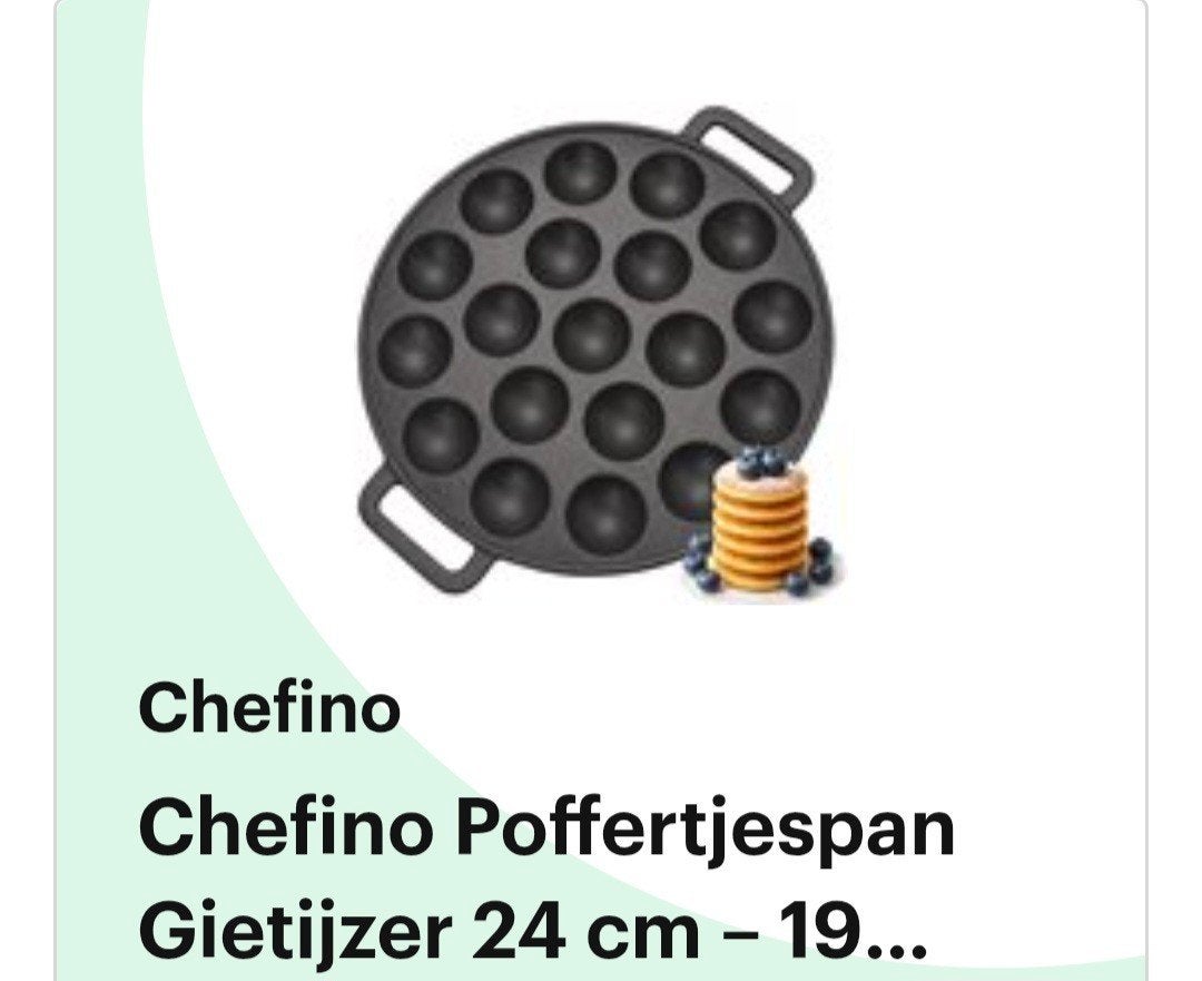 poffertjes pan, Ophalen