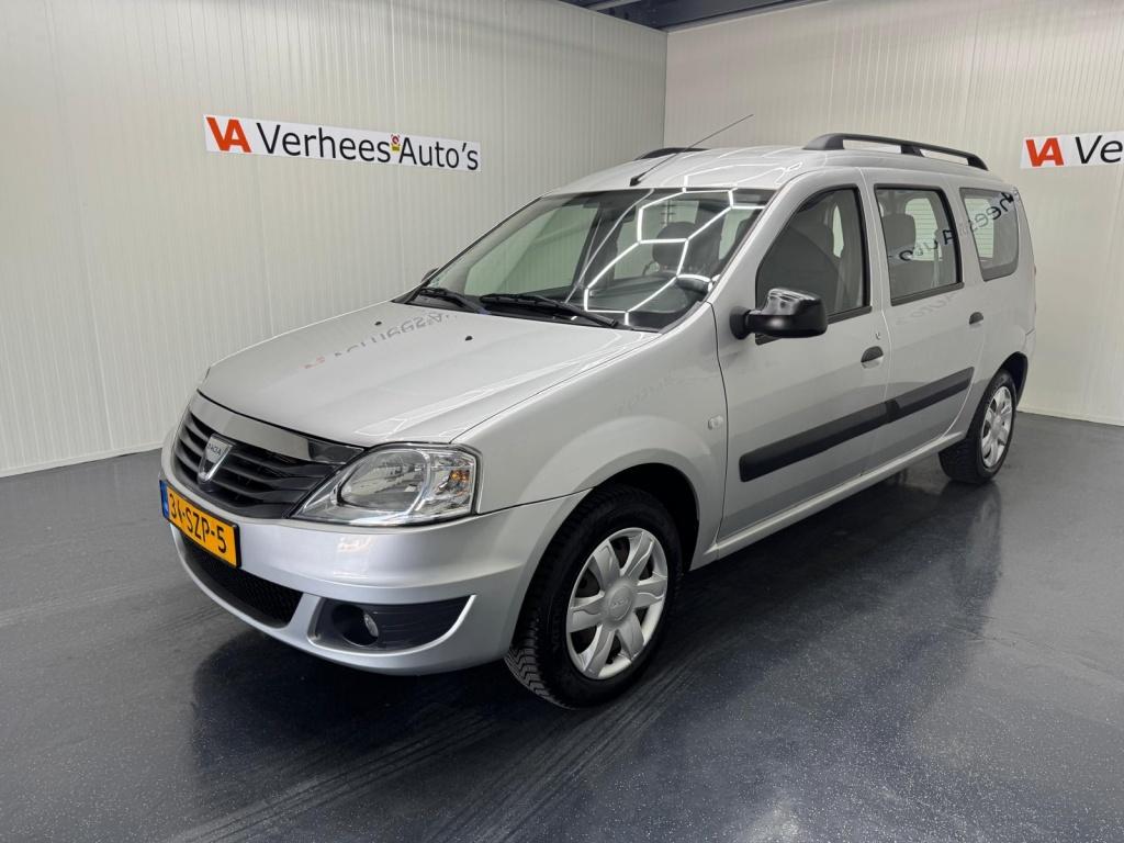 Dacia Logan MCV 1.6 MPI Aniversare (bj 2012), Auto's, Euro 5, Stof, Gebruikt, Zwart
