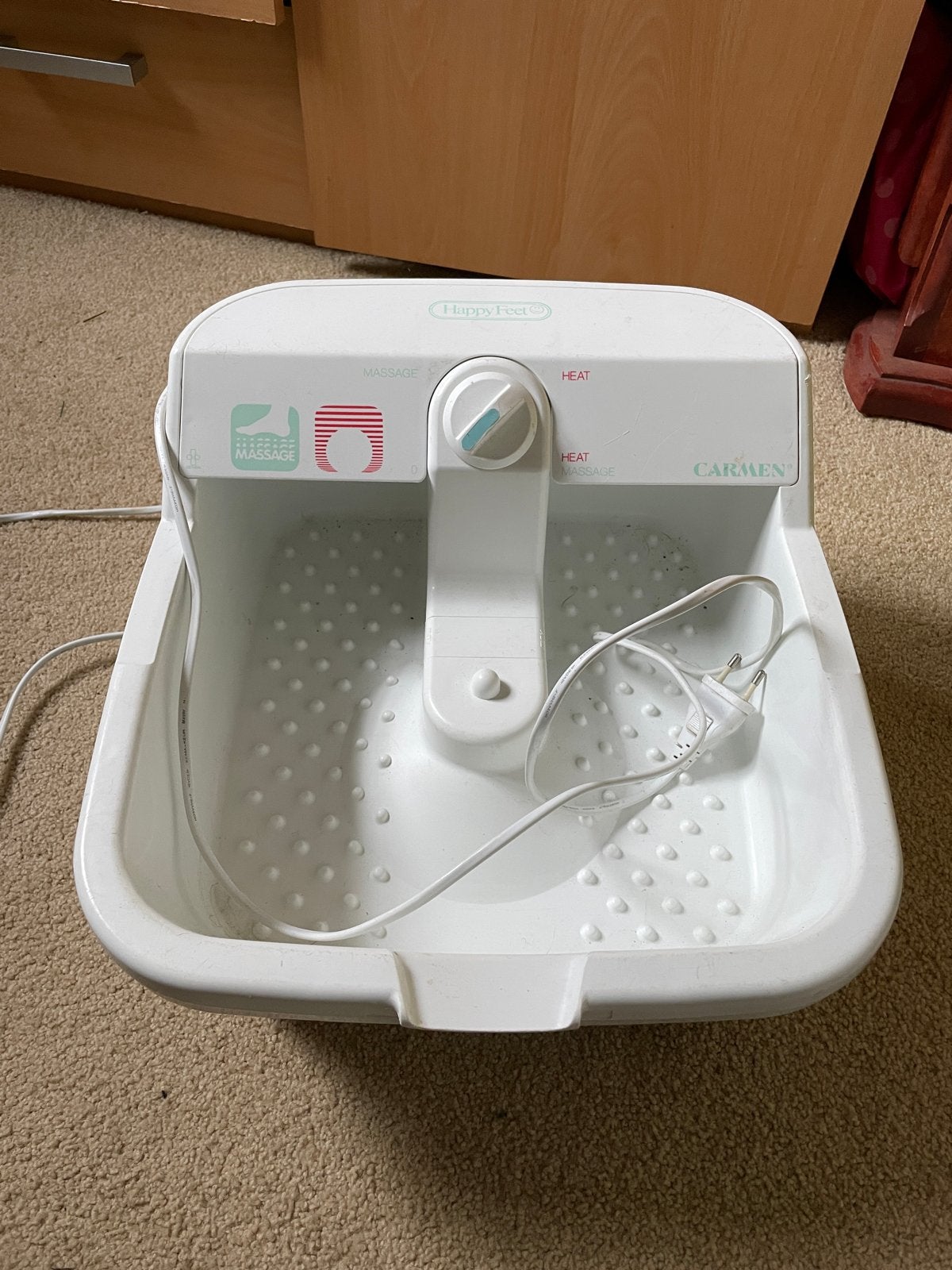 Carmen Happy Feet Voetenbad met Massage en Warmte, Ophalen of Verzenden, Gebruikt, Hand- en Voetverzorging