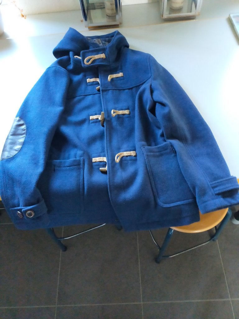 2 wollen jassen, Kleding | Heren, Ophalen, Zo goed als nieuw, Maat 52/54 (L), Blauw