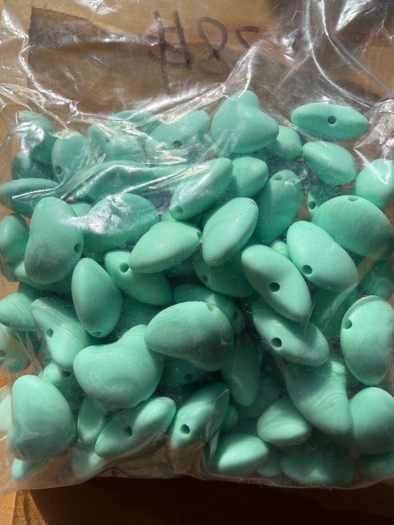 Siliconen kralen mintgroen 100 stuks, Ophalen of Verzenden, Nieuw, Kraal
