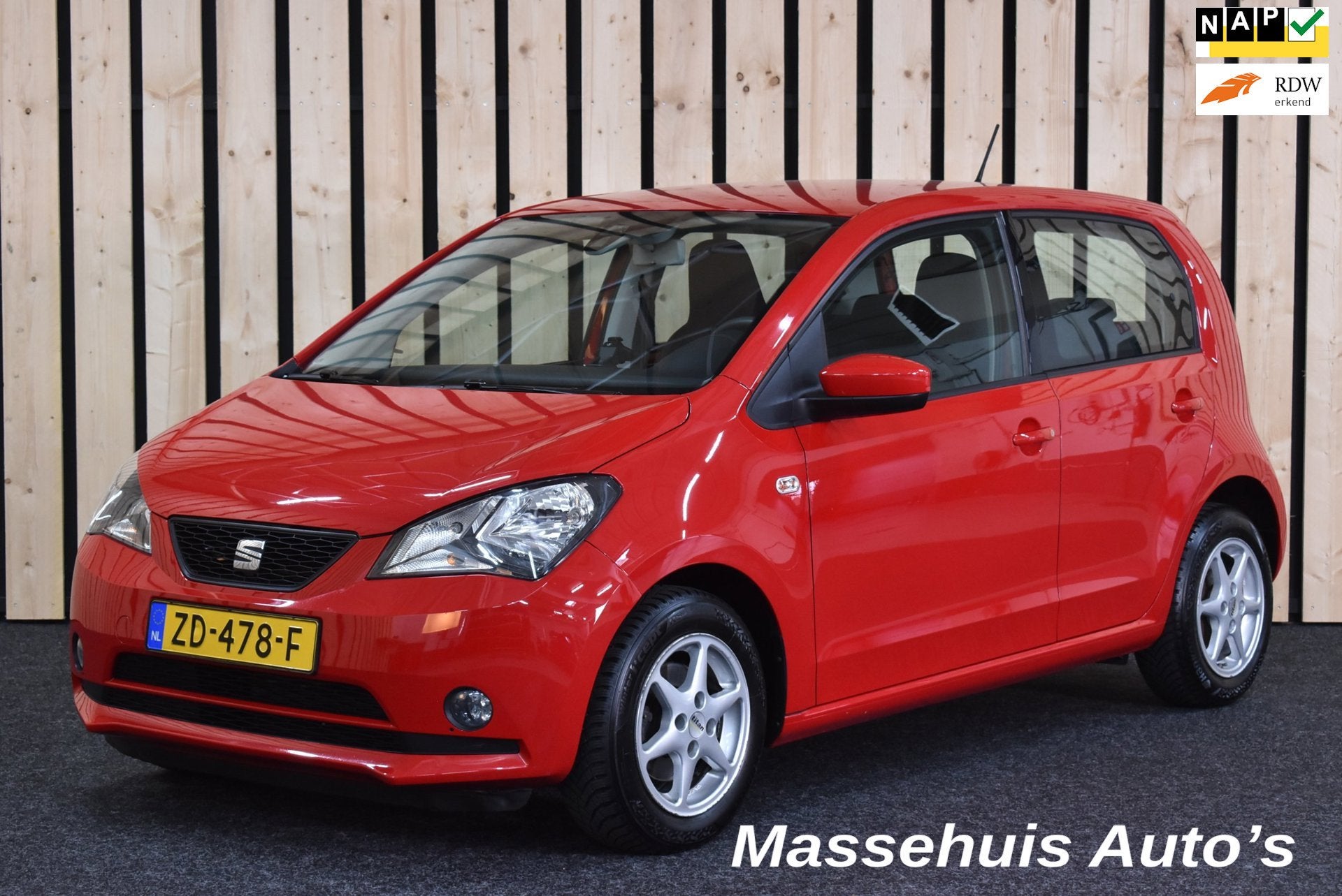 Seat Mii 1.0 Style Intense 134dkm Airco Cruise Trekhaak 1e e, Voorwielaandrijving, Stof, Gebruikt, Euro 6