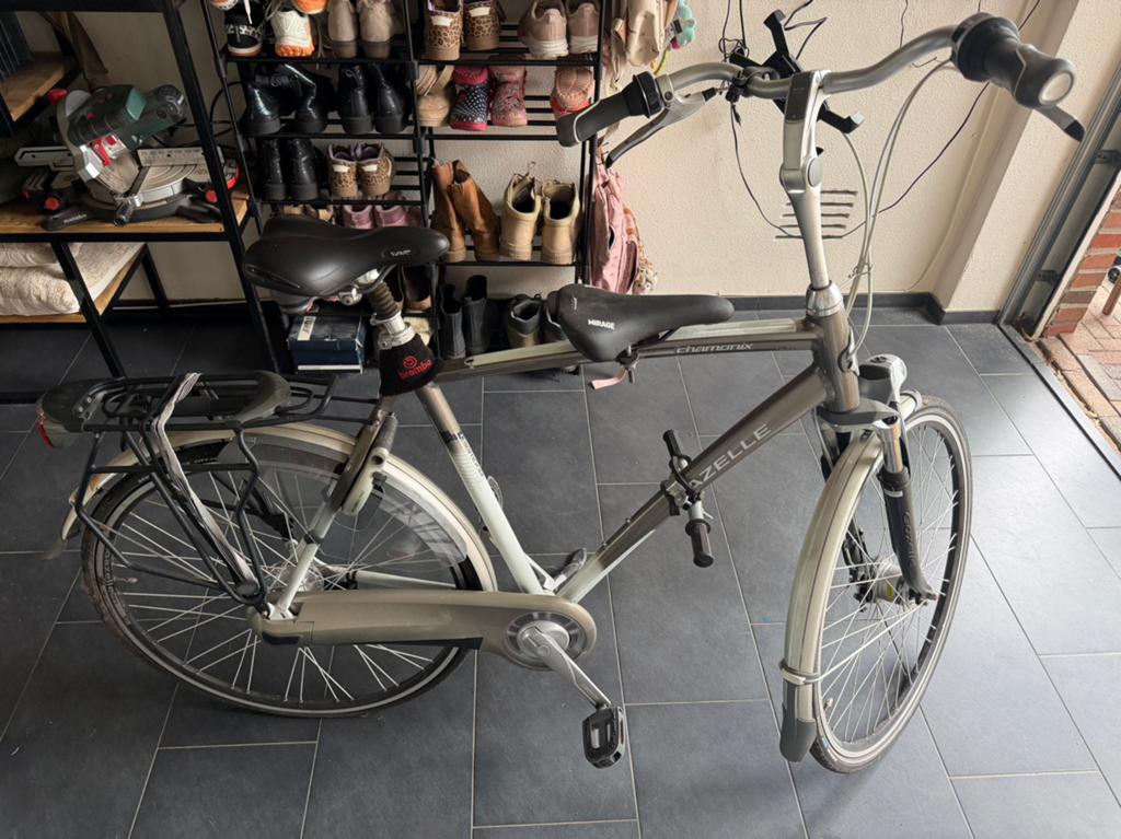 Gazelle Chamonix Plus met AXA slot, Ophalen, Gebruikt, Gazelle, Versnellingen
