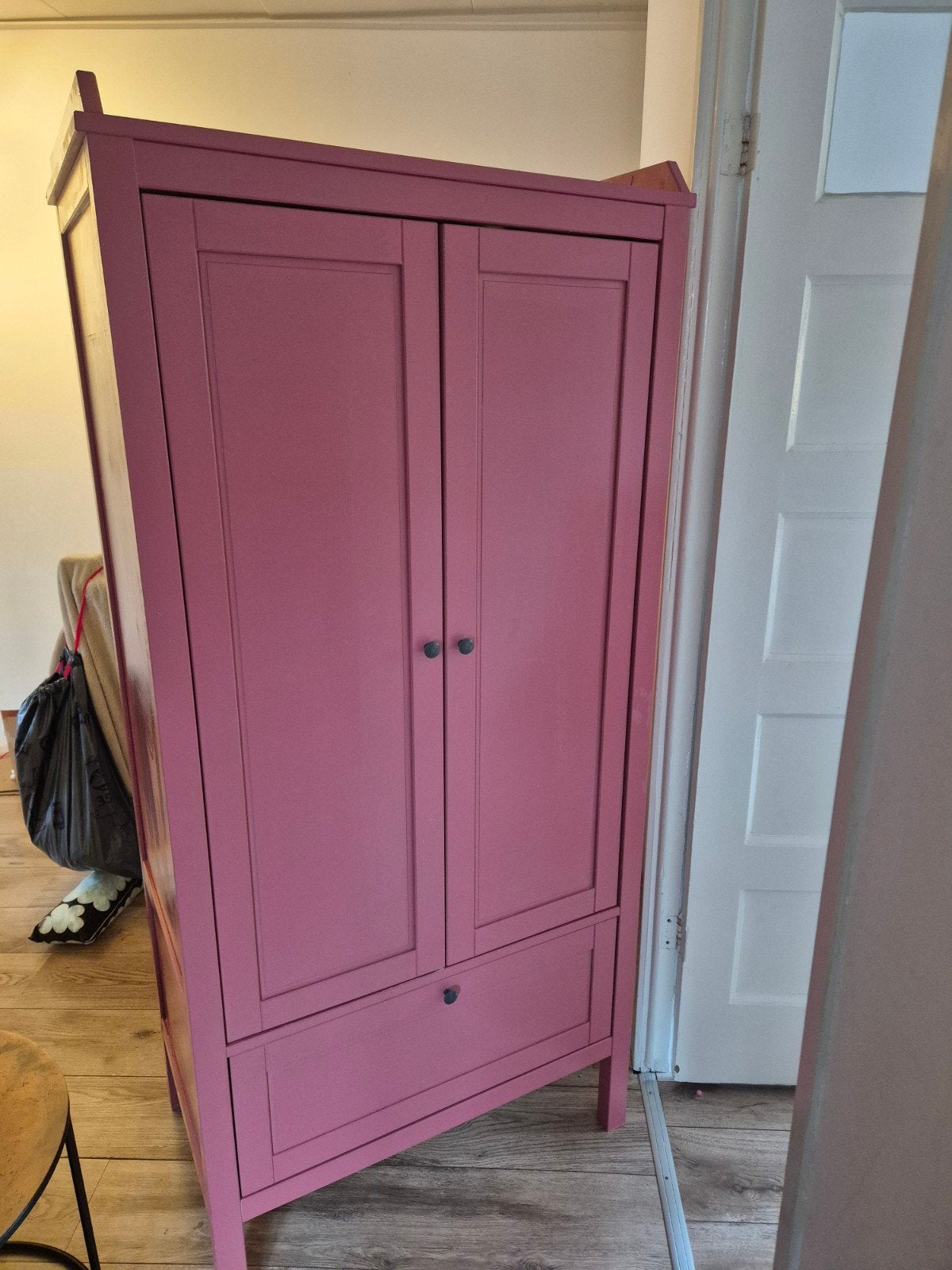 IKEA Sundvik Kinderkast - Roze Geschilderd, Ophalen, Gebruikt, 105 cm of meer, Minder dan 50 cm