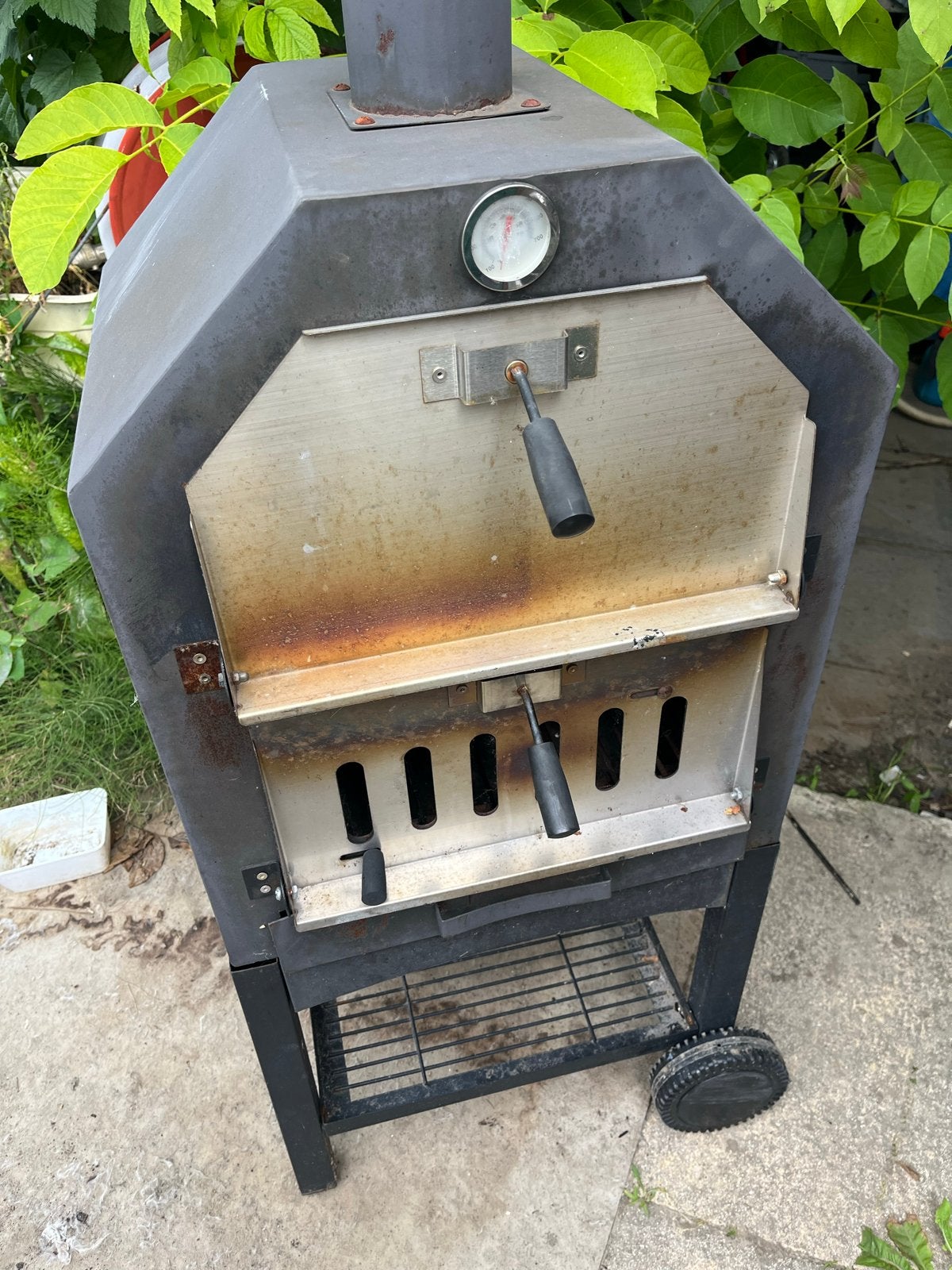 Gebruikte Pizzaoven met BBQ-functie en Thermometer, Ophalen, Gebruikt