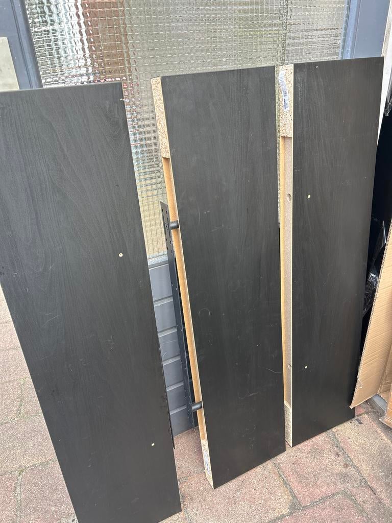 3x IKEA Lack planken - Zwart, Ophalen, Gebruikt