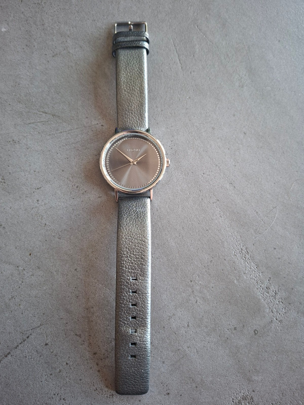 Oozoo dames horloge - Nieuw met nieuwe batterij, Overige merken, Leer, Staal, Polshorloge
