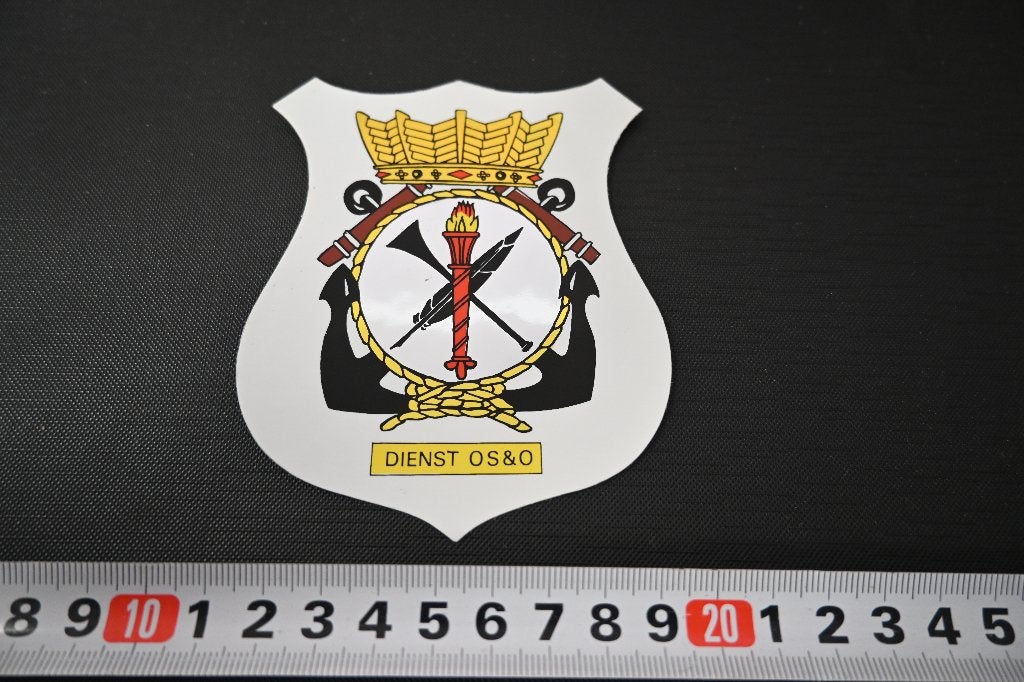 sticker Huisduinen Dienst OS&O  wapen *, Ophalen of Verzenden, Zo goed als nieuw
