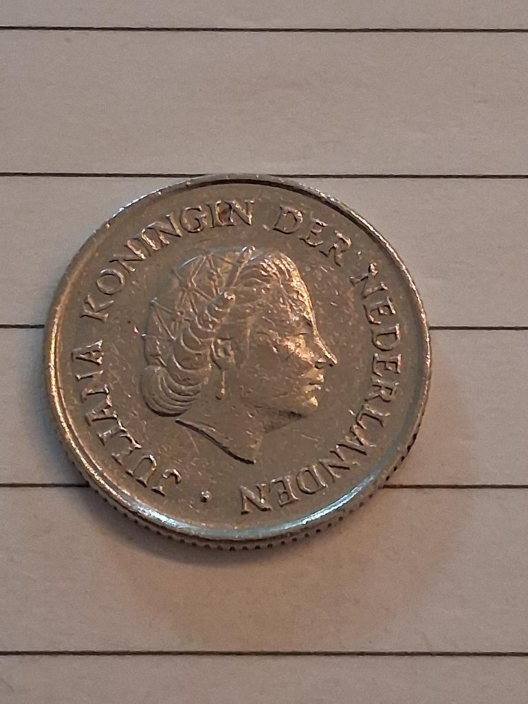 25 cent 1973 Nederland, Ophalen of Verzenden, Koningin Juliana, 25 cent, Losse munt