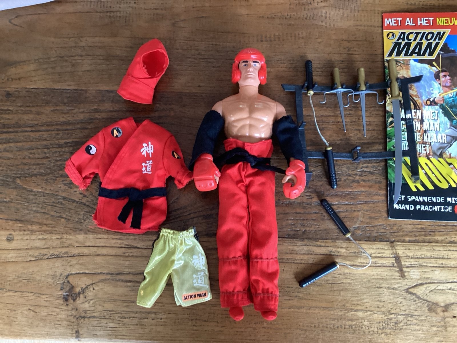 Action Man Kickbokser met accessoires en kleding, Ophalen of Verzenden, Gebruikt