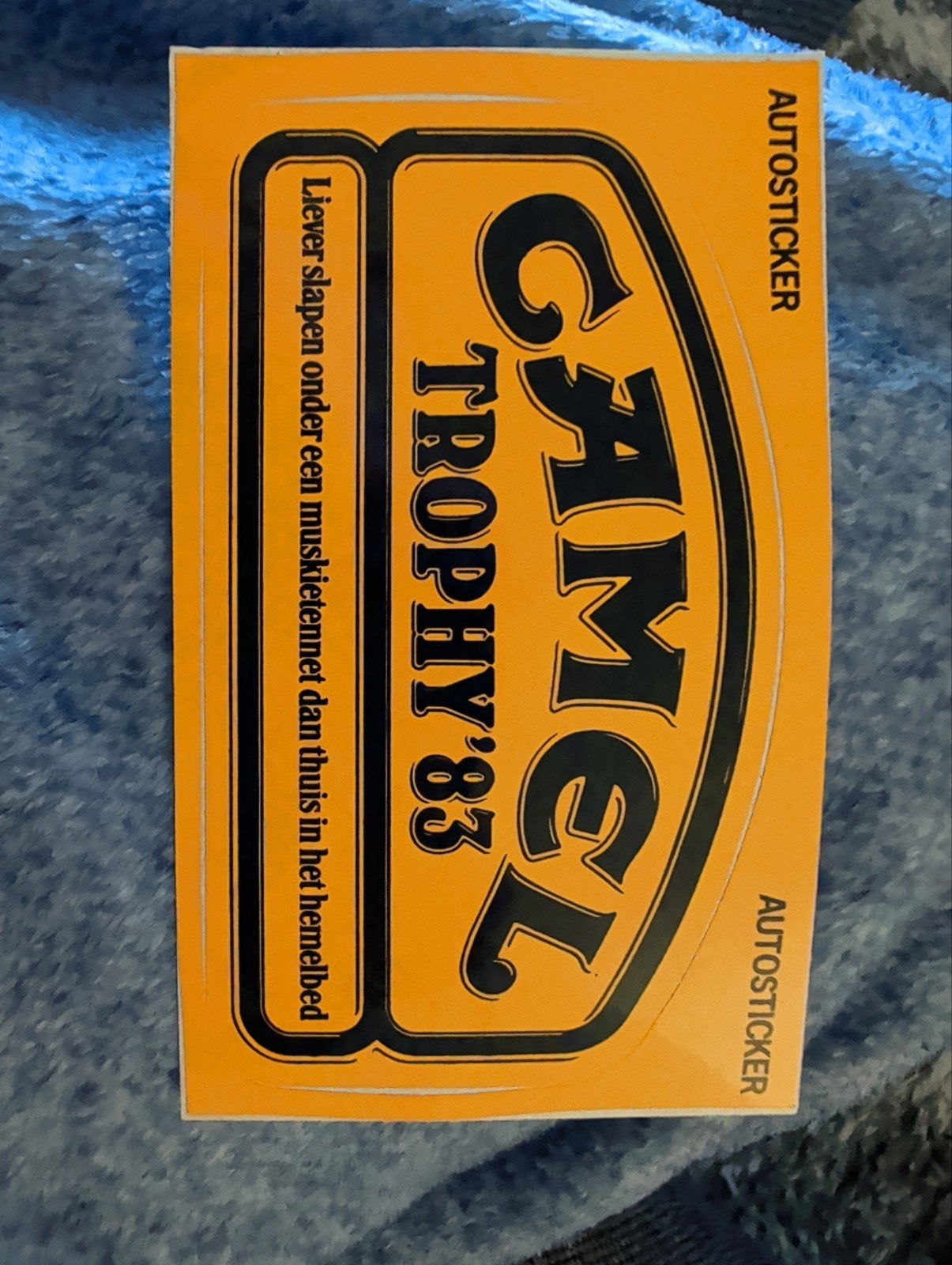 Camel Trophy '83 Autosticker - Origineel Vintage, Verzamelen, Ophalen of Verzenden, Nieuw, Auto of Motor