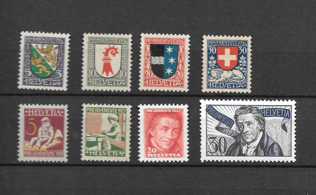 1926+1927 Pro Juventute 2 ongebruikte series 1926+1927, Postzegels en Munten, Ophalen of Verzenden, Postfris