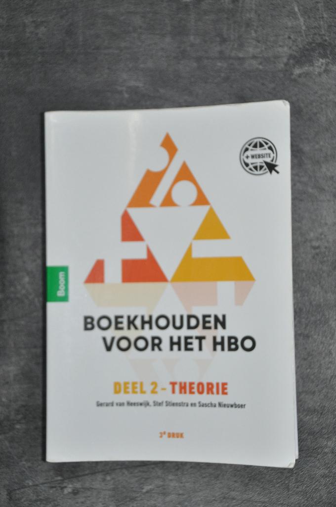 Boekhouden voor het HBO. Deel 2 - theorie, Boeken, Gelezen, Gerard van Heeswijk, Stef Stienstra en Sascha Nieuwboer, Beta, HBO