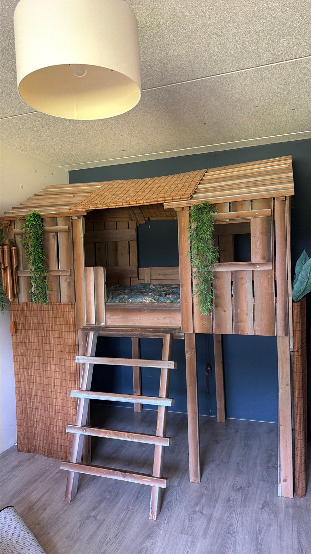 Hoogslaper boomhut  90x200, Ophalen, Gebruikt, Eenpersoons, 210 cm