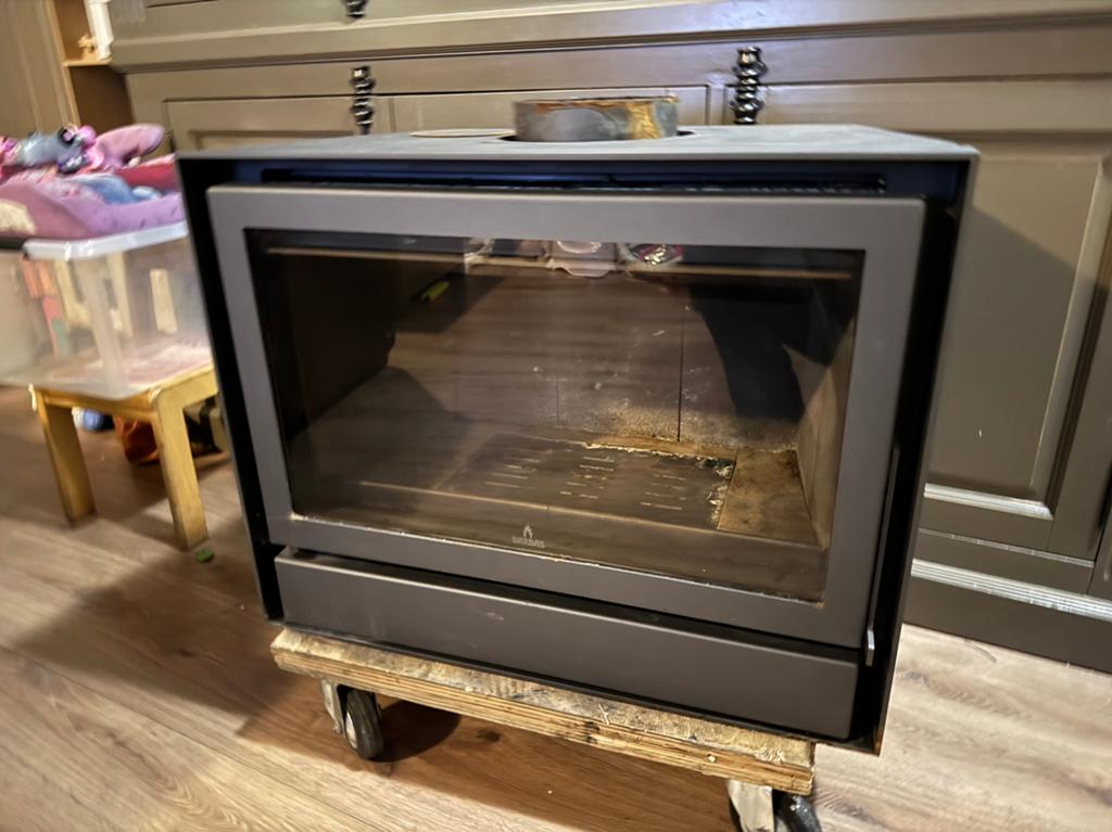 Barbas Universal 5-70 Inzethaard Houtkachel 5-9 kW, Gebruikt, Houtkachel, Ophalen of Verzenden, Inbouw