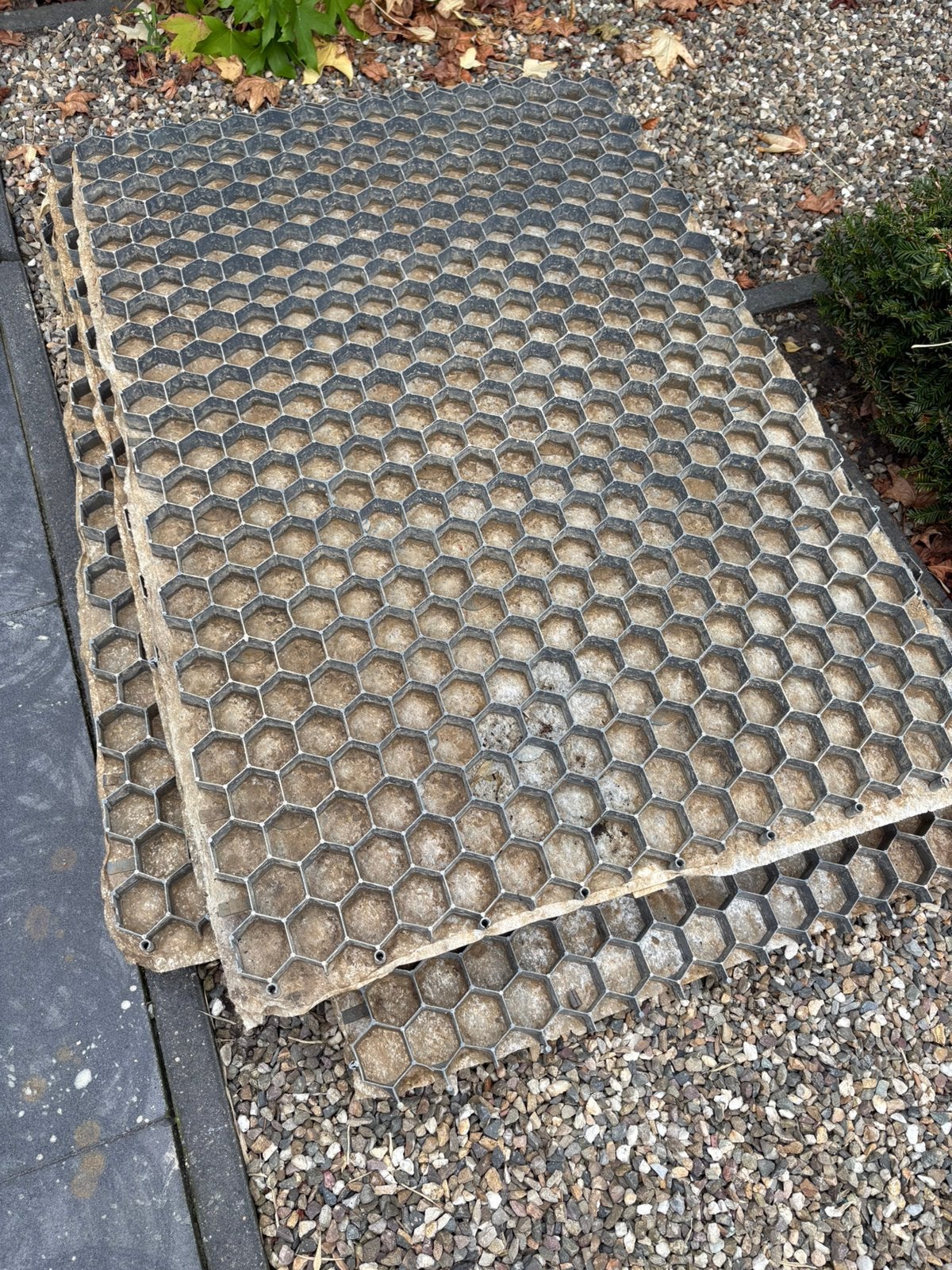Grindmat 120 x 80 x 3.  6 stuks, Tuin en Terras, Grind, Keien en Split, Ophalen, Zo goed als nieuw
